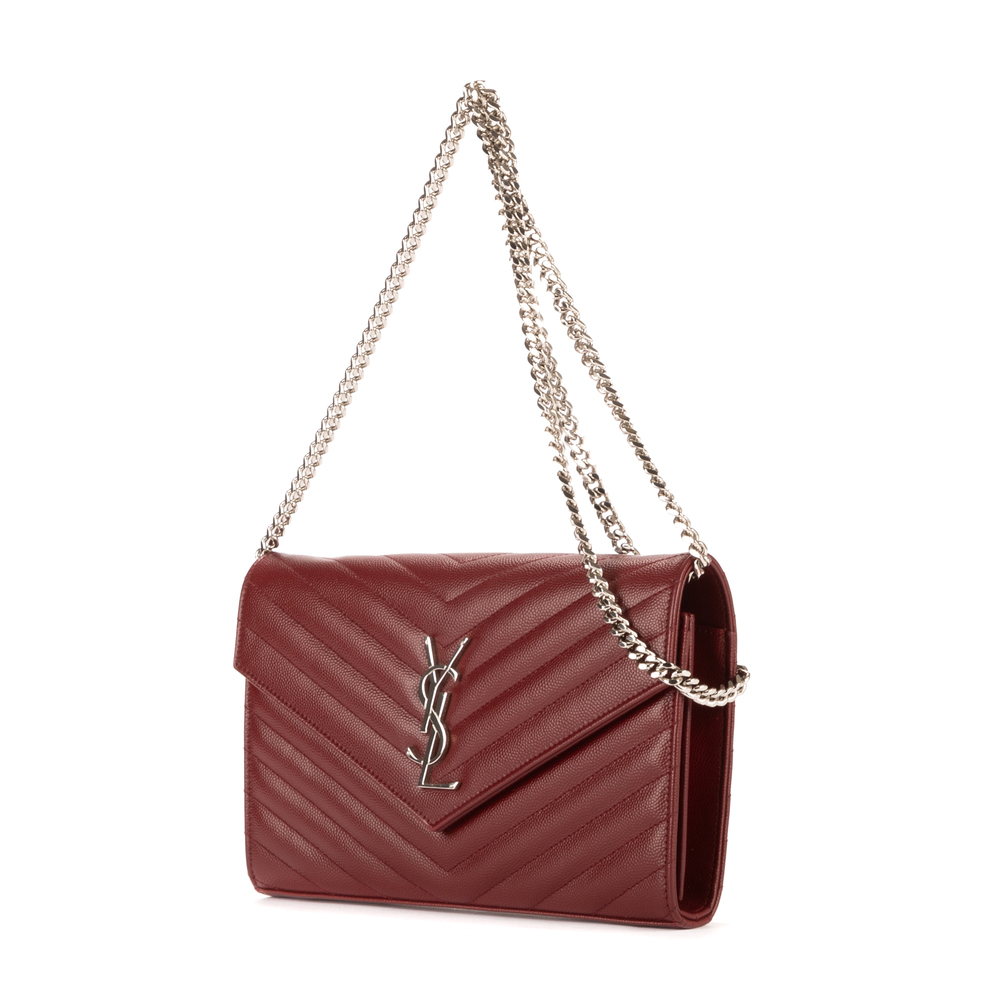 Saint Laurent Enveloppe Chain Wallet - Picture 2 of 10